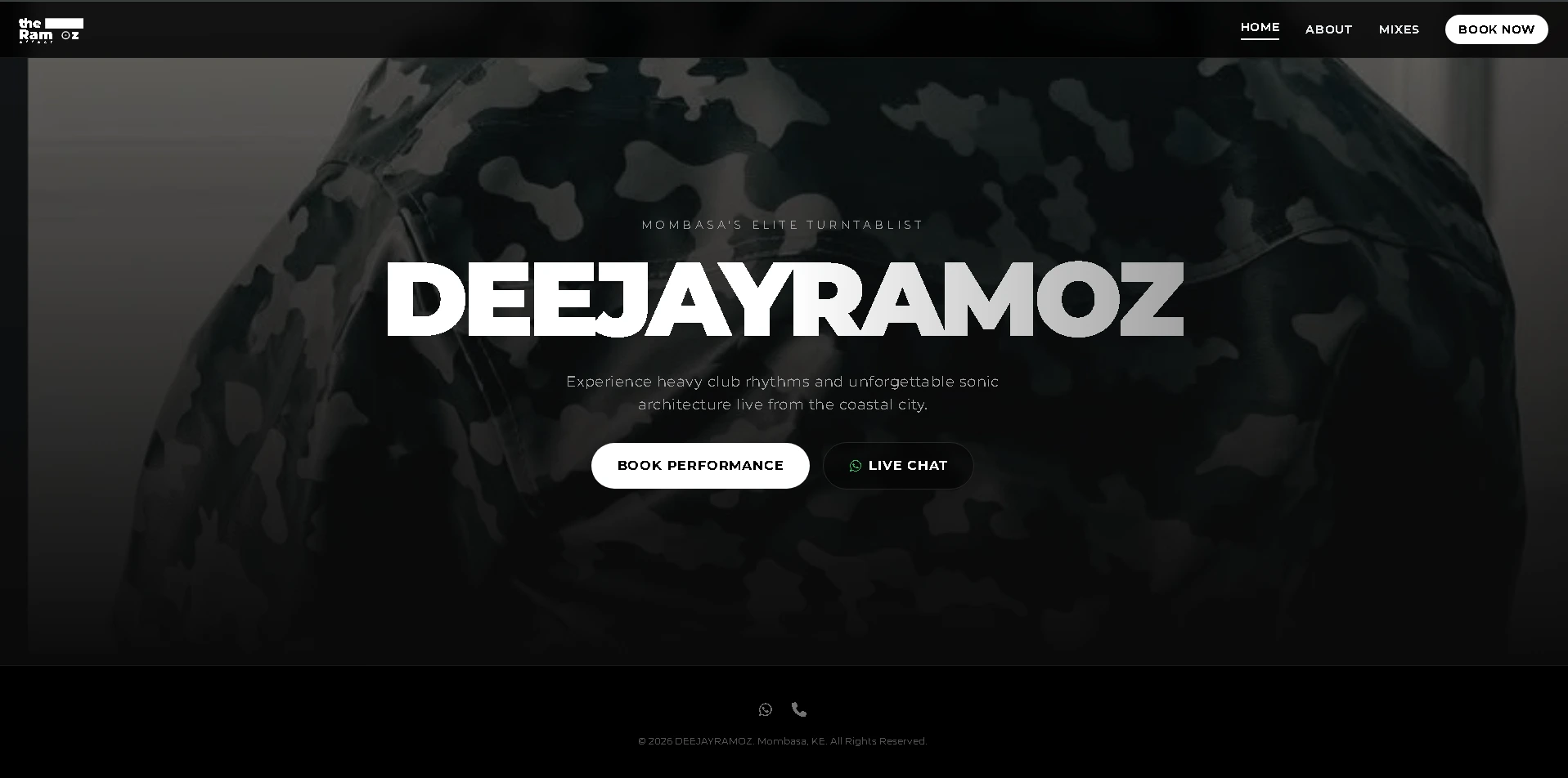 DeejayRamoz Website