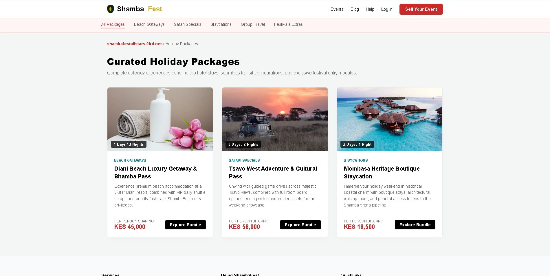 ShambaFest Website